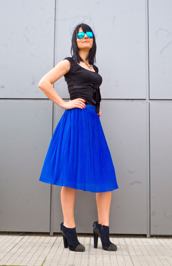 plus size maxi pleated skirts