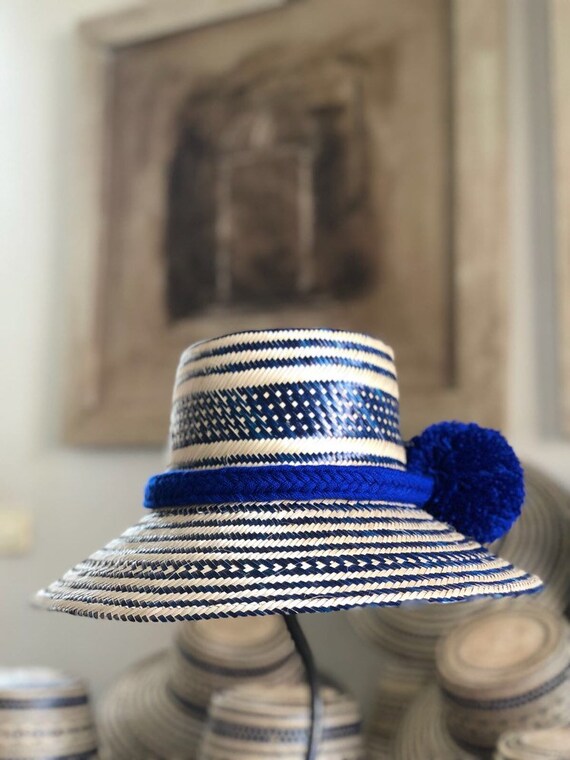 blue formal hats