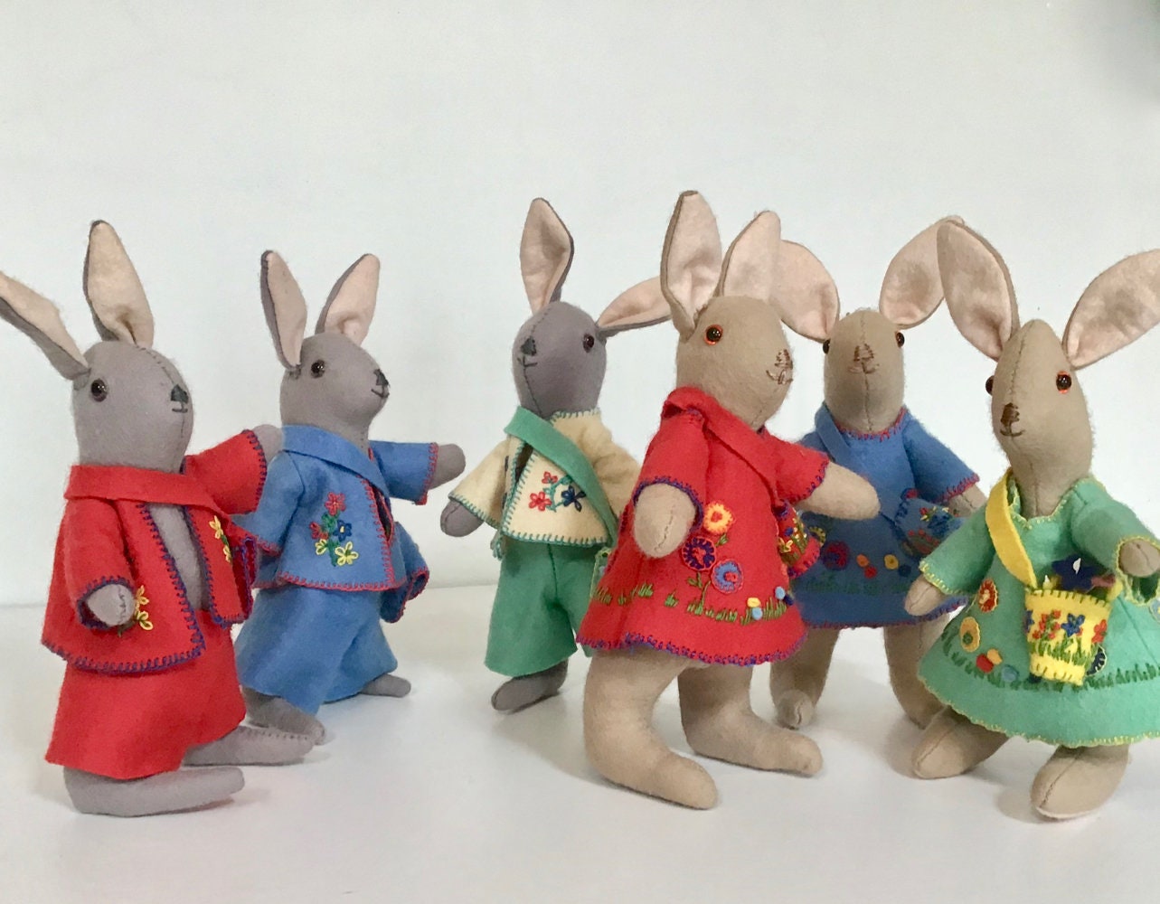 Hand made rabbit lady