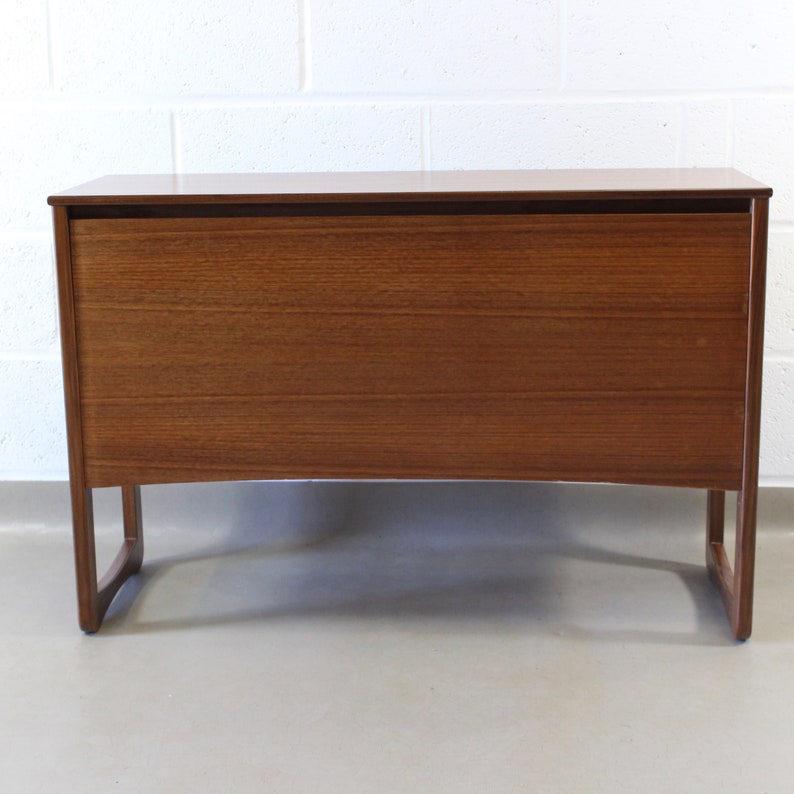 a 1960's large teak record cabinet