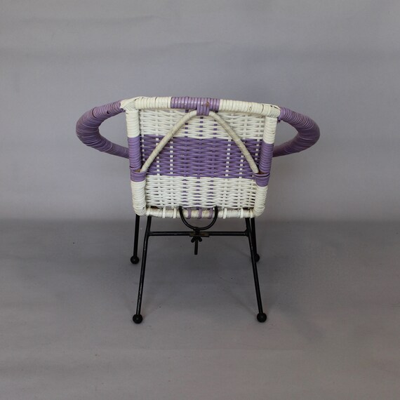 A Childs 1960s Plastic Weave Patio sun Chair. Etsy UK