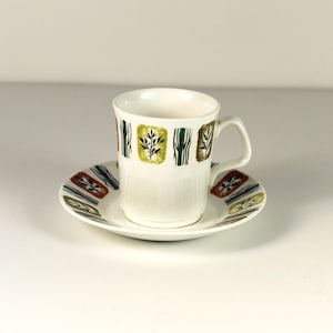 A J & G Meakin &#39;Riverside&#39; pattern cup and saucer