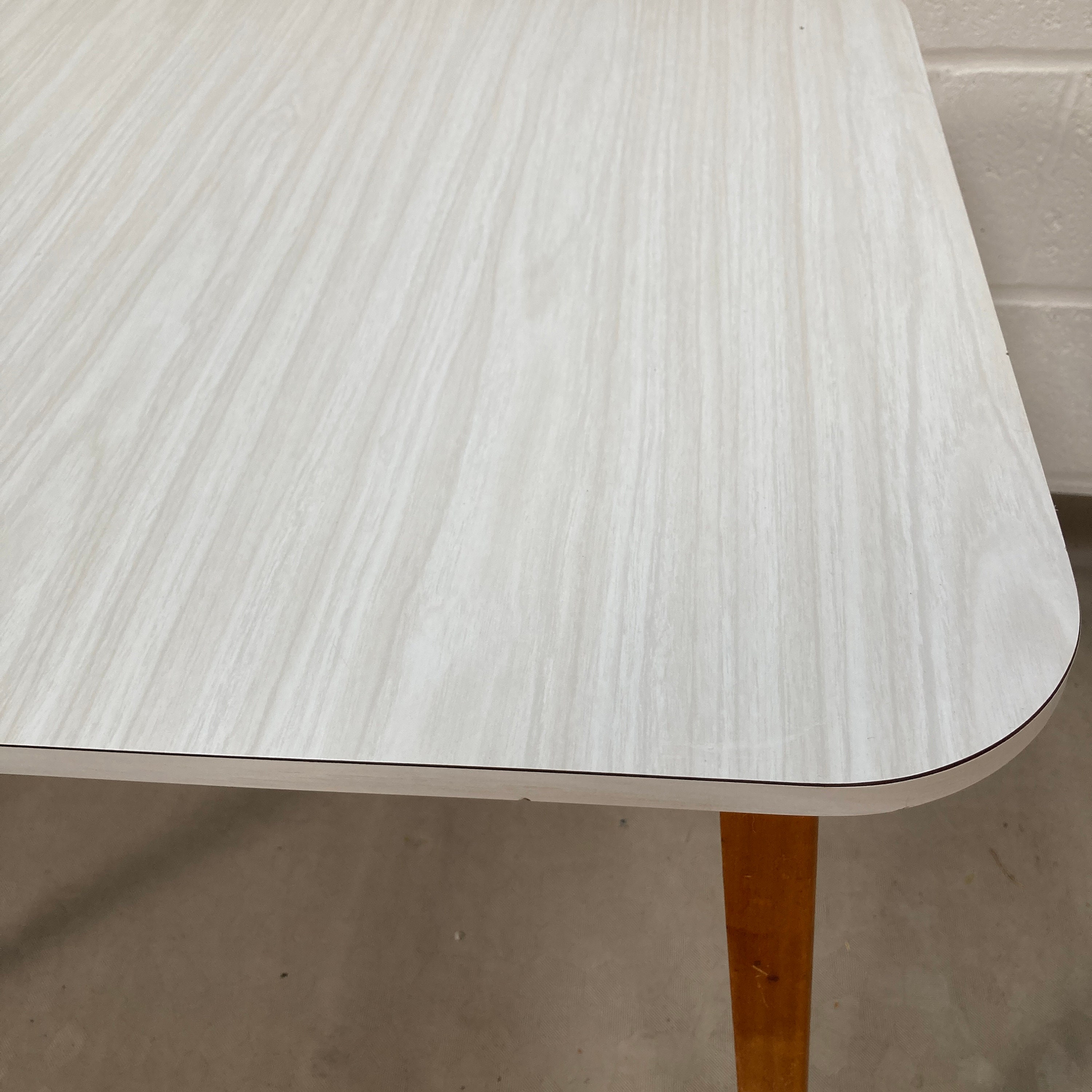 A 1970s Grey Faux Wood Grain Formica Kitchen Table. Etsy UK