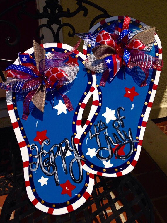 4th of july flip flops