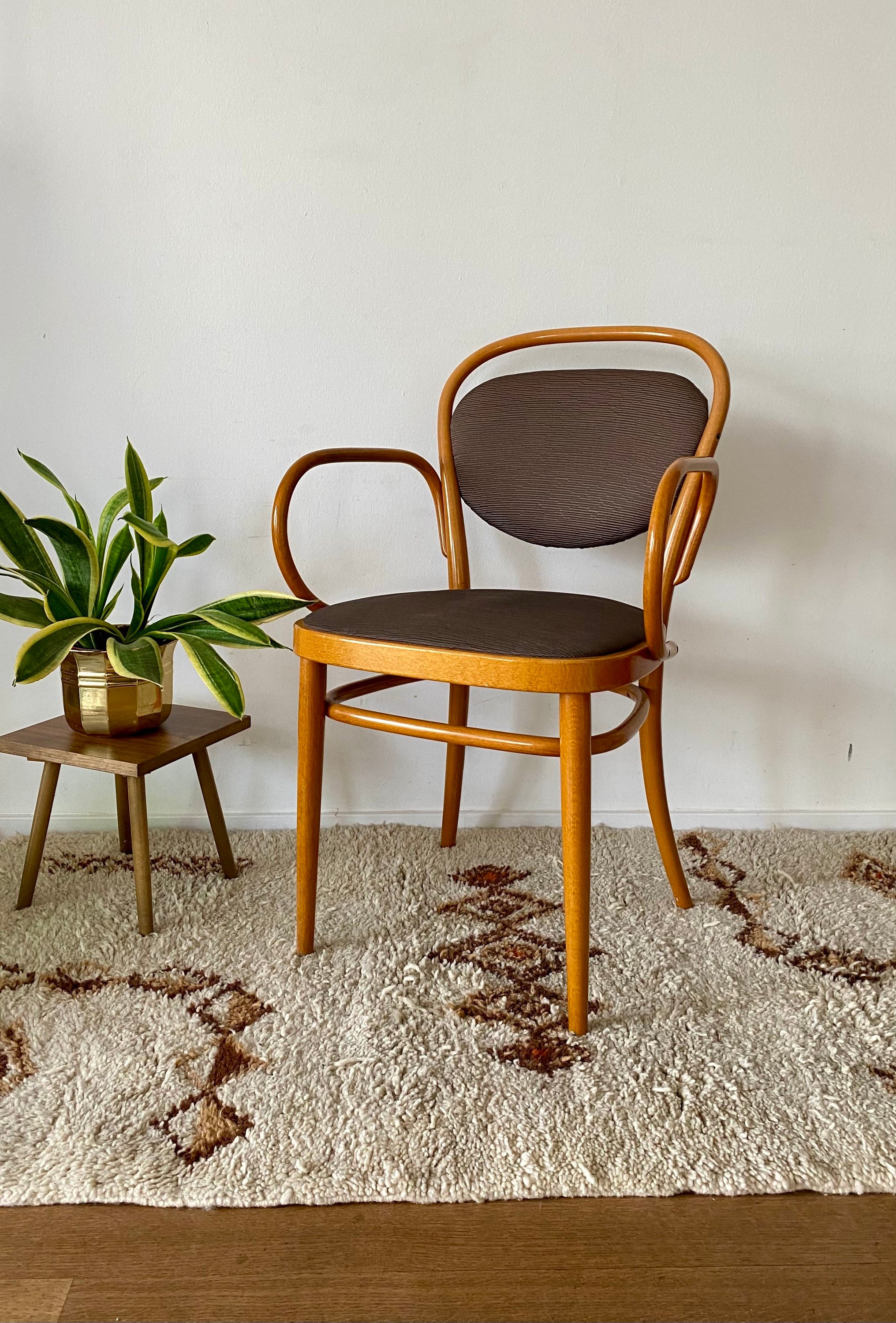 Chaise Vintage Thonet 215 P avec Accoudoir Made in Germany