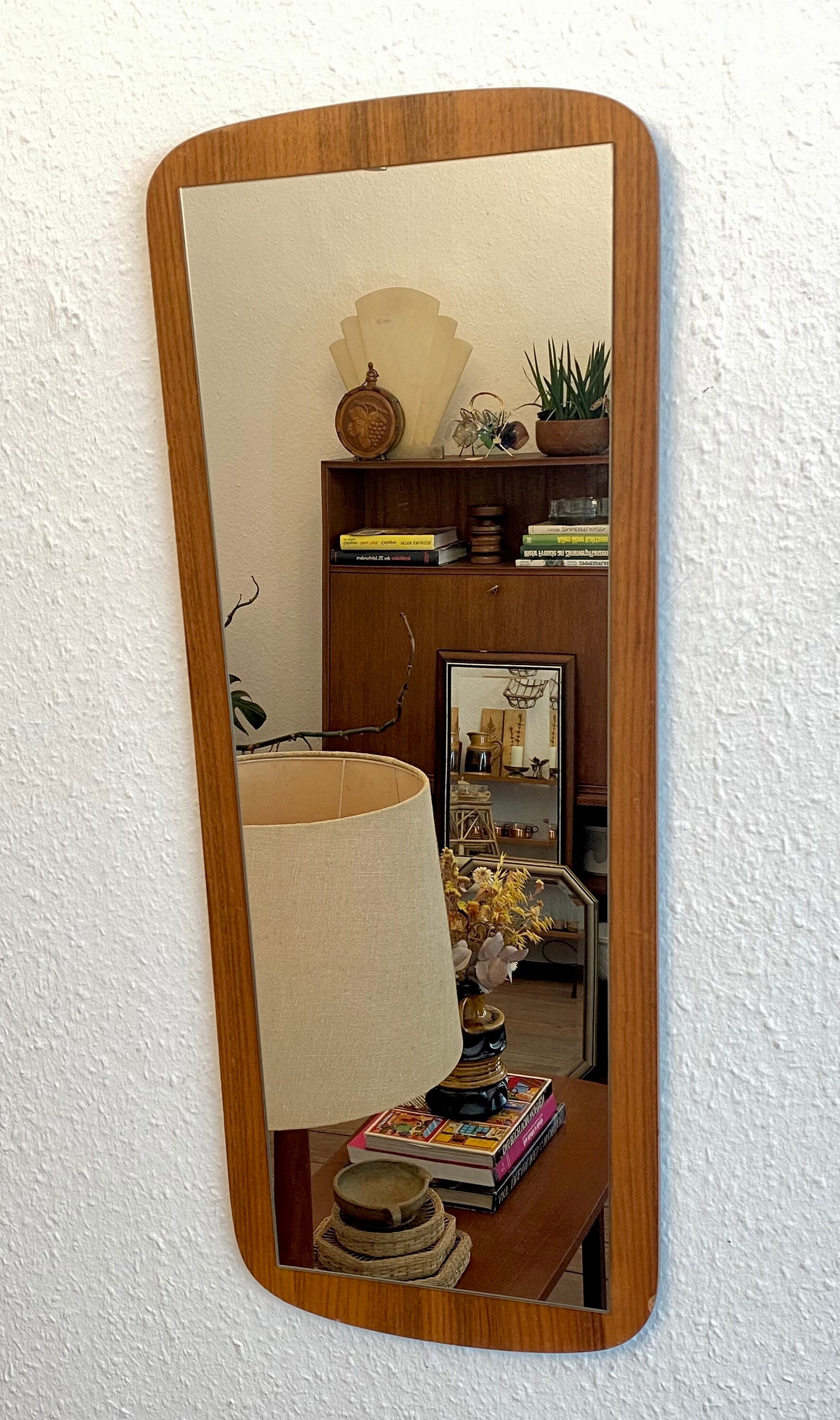 Mid Century 60s 70s Wooden Wall Mirrors. Etsy Canada
