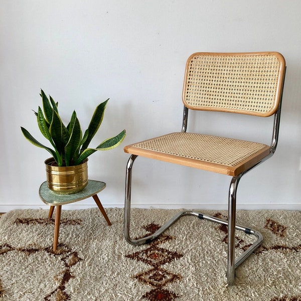 70s Freehinger Chair with Viennese Braid in Thonet Style