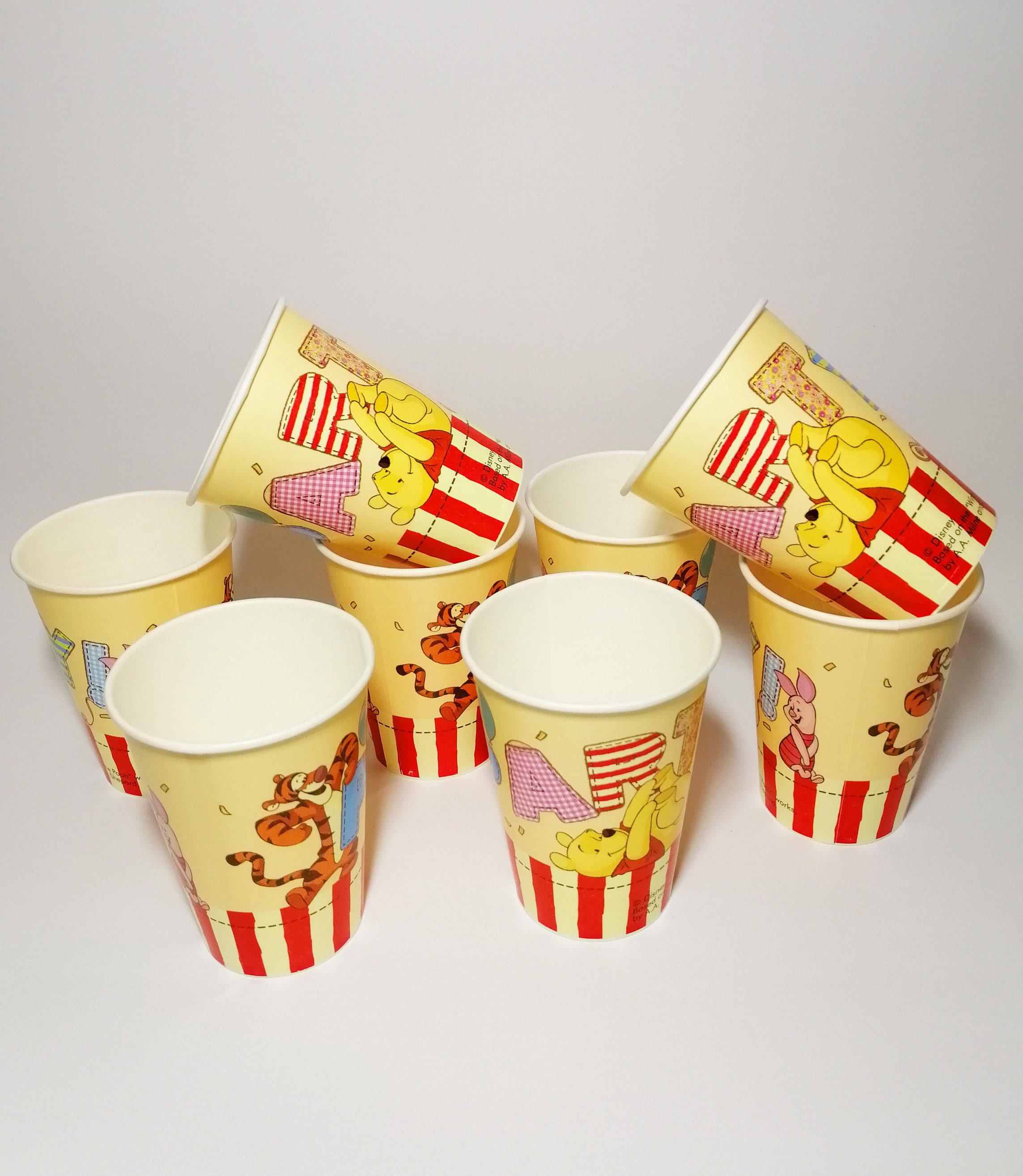 Winnie the Pooh Party Supplies Cups Winnie the Pooh Decor Etsy