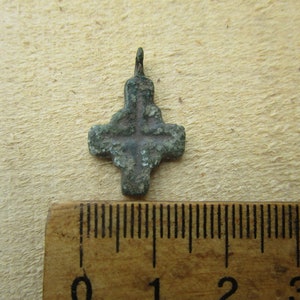 Antique Bronze Cross - Old crosses of Royal Russia - Orthodox Cross - Antique Jewelry - Golgotha Cross - Authentic Russian cross