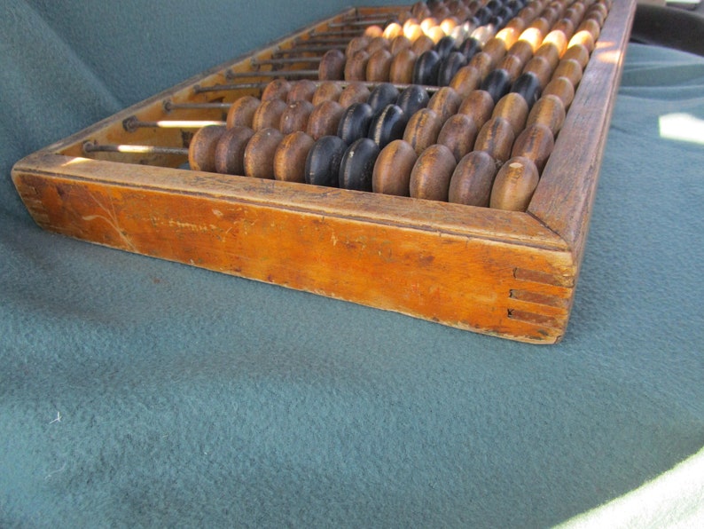Large Vintage Abacus Wooden Abacus Office Decor Rustic | Etsy