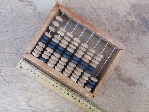 vintage wooden abacus