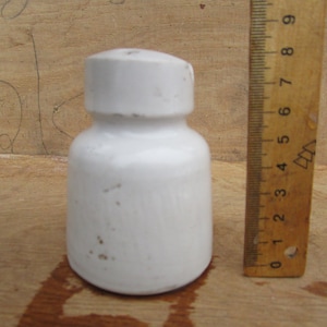 Porcelain Electric Insulators - Old Rustic Industrial Decor - Vintage Ceramic Insulator - USSR