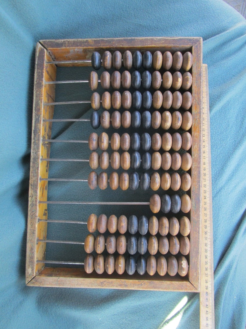 Large Vintage Abacus Wooden Abacus Office Decor Rustic | Etsy