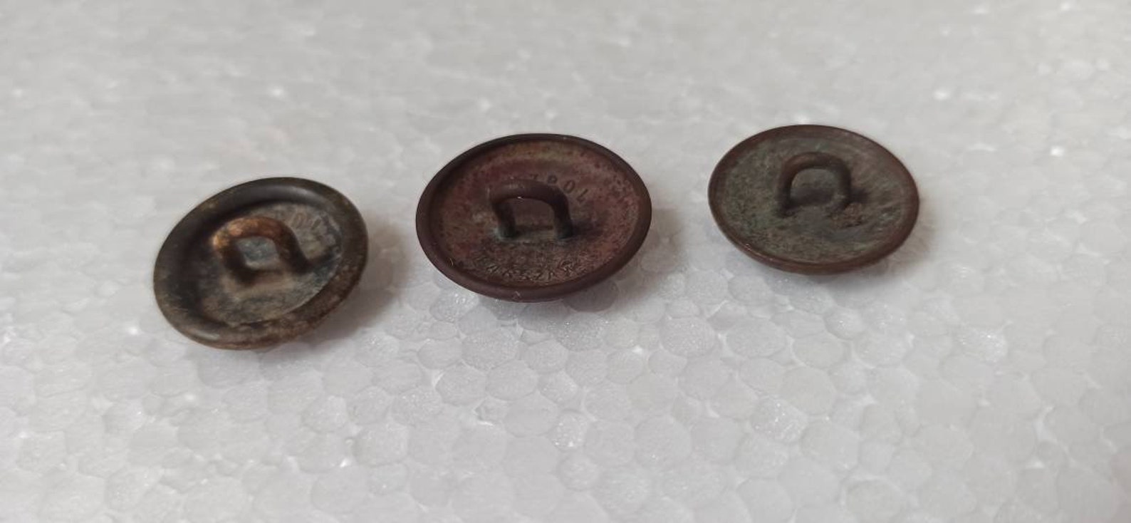 Marked Original Polish Buttons Polish Army Uniform Military Etsy