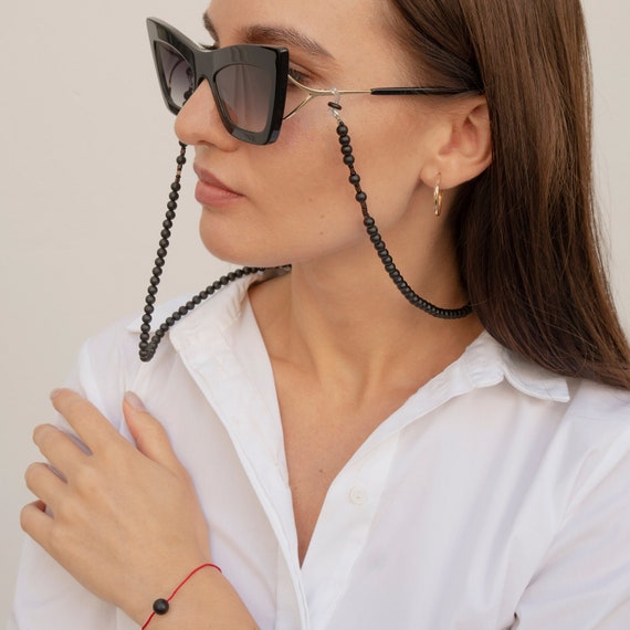 Beaded Glasses Chain Glasses Neck Strap Eyeglass Chain Etsy