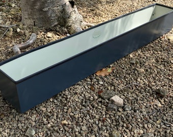 Metal Window Sill Planter, Indoor Herb Garden, Succulent Holder, Small Plant Pot, Urban Gardening Decor made to measure bespoke custom size