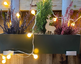Handmade Metal Window Box Planter, Garden Planter, Herb Planter, Hanging Planter, Floral Display, 40cm Long