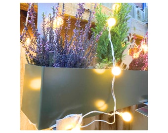Herb Planter, Metal Window box, Balcony Planter, Handmade Trough, Upcycled Planter, Herb Garden