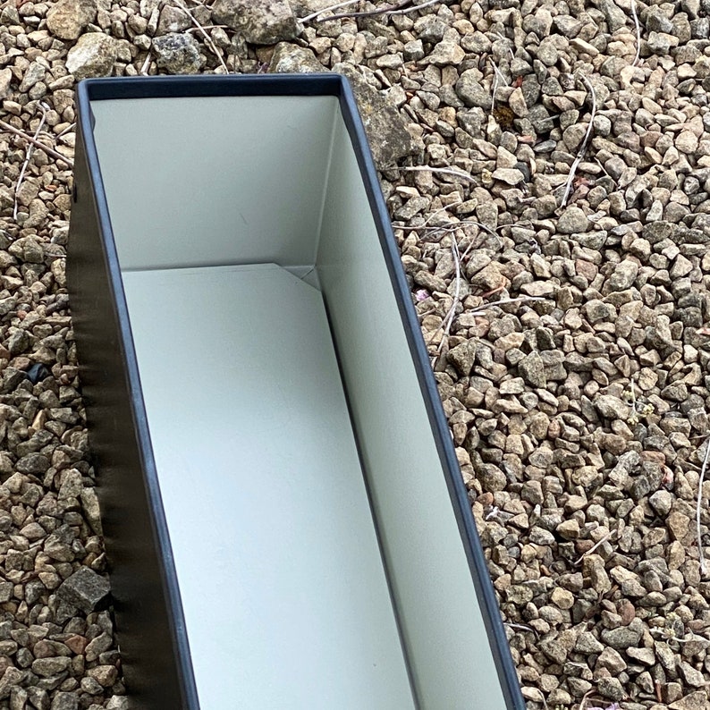 Metal Window Cill planter windowsill plant pot garden trough black modern bespoke custom planter handmade uk