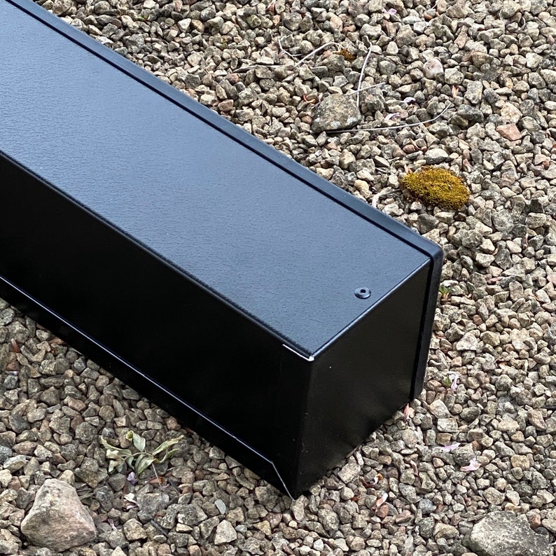 Metal Window Cill planter windowsill plant pot garden trough black modern bespoke custom planter handmade uk