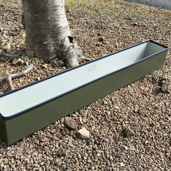 Metal Window Box Planter, Outdoor Flower Box, Garden Container, Window Sill Planter, Herb Planter Box