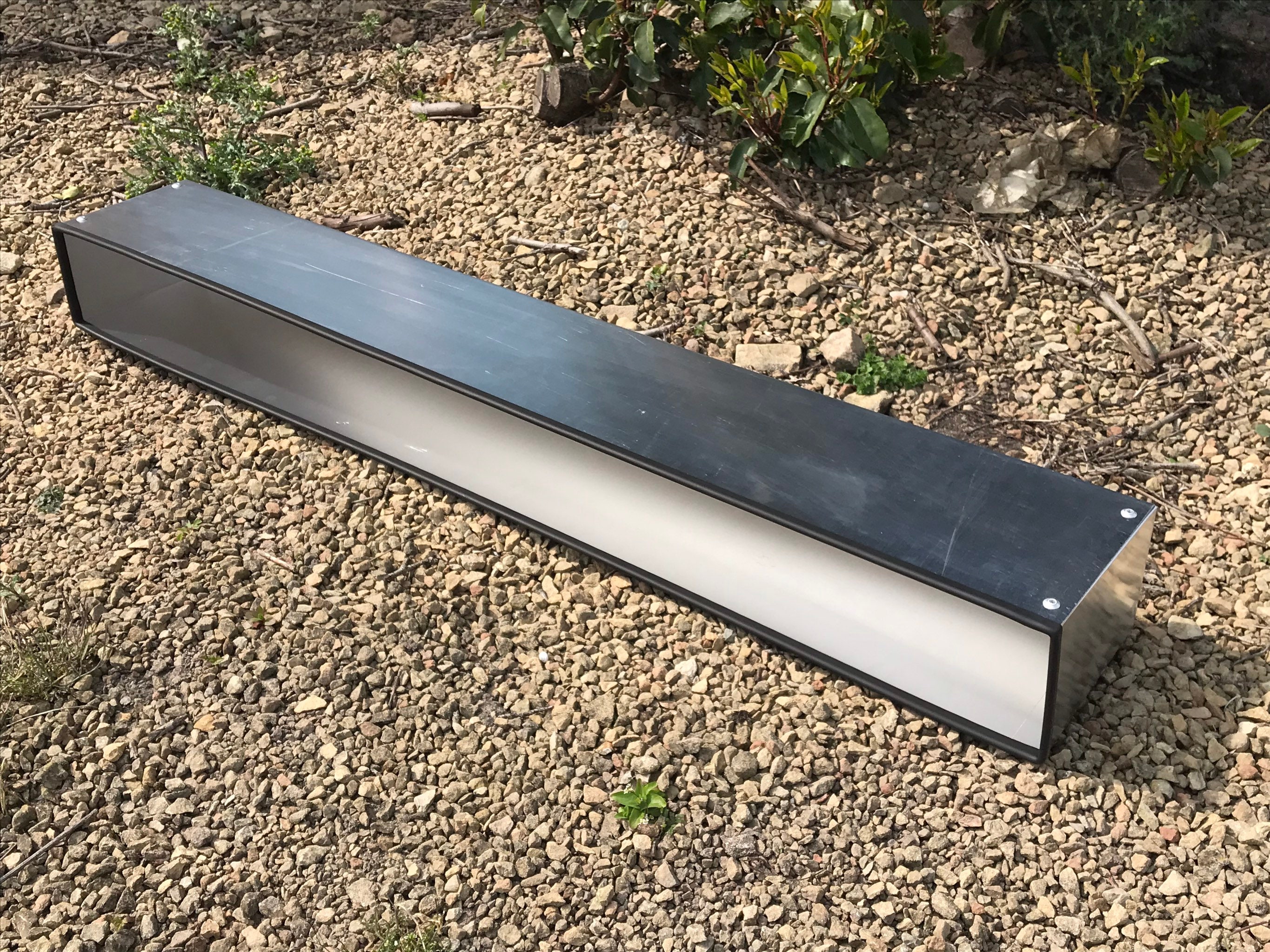 98cm Long Narrow, Window Box Style Handmade Mill Finish (almost mirror