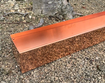 Copper Window Box Planter, Recycled Repurposed Copper Sheet, Handmade Metal Planter