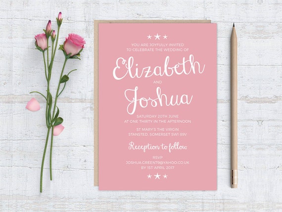 Printable Diy Little Starfish Wedding Invitation Stationery Etsy