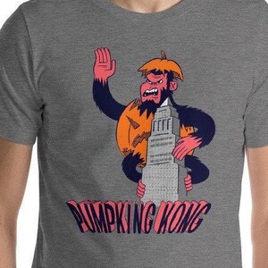 PumpKing Kong T-Shirt - Funny Halloween Shirt, Costume Shirt, King Kong Shirt, Pumpkin Shirt
