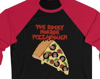 Rocky Horror Pizza Dough Baseball Shirt, Rocky Horror Picture Show, Pizza Shirt, Halloween Tshirt, Punny Shirt