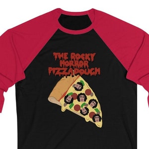 Rocky Horror Pizza Dough Camisa de béisbol, Rocky Horror Picture Show, Camisa de pizza, Camiseta de Halloween, Camisa Punny imagen 1