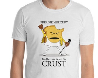 Breadie Mercury-T-shirt: Food Pun Queen Music Lover Gift