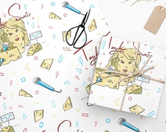 Taylor Swiss Funny Wrapping Paper, Taylor Swift Gift, Christmas Gift Wrap, Gag Gift for Her, Taylor Swiftie, Teenage Presents