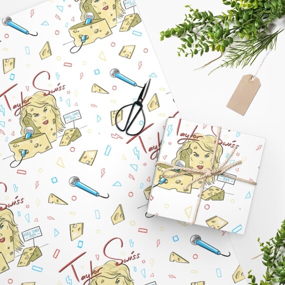 Taylor Swiss Funny Wrapping Paper: Gag Gift for Swifties