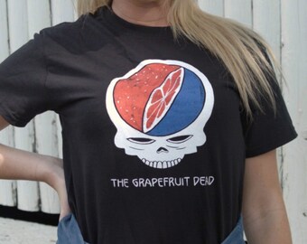 The Grapefruit Dead Shirt, Rock Band Shirt, Vintage Rock Tee, Funny Shirt for Dad, Grateful Dead Shirt, Classic Rock t-shirt