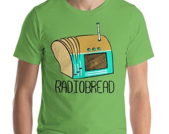 Radiobread T-Shirt - 3 Colors Available - PUN PANTRY radiohead, funny, foodie, pun, punny, graphic tee, rock, music, gift for music lover