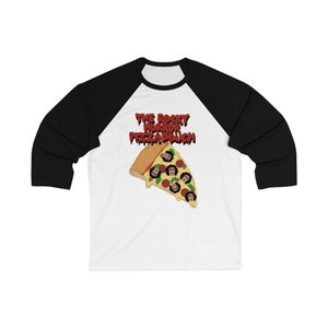 Rocky Horror Pizza Dough Camisa de béisbol, Rocky Horror Picture Show, Camisa de pizza, Camiseta de Halloween, Camisa Punny imagen 3