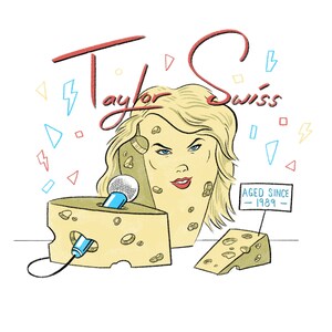 Taylor Swiss Birthday Card, Taylor Swift Card, Funny Birthday Card, For Girlfriend, Her, Happy Birthday Card, Tay Tay, Punny Card, T Swift image 4