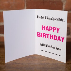 Taylor Swiss Birthday Card, Taylor Swift Card, Funny Birthday Card, For Girlfriend, Her, Happy Birthday Card, Tay Tay, Punny Card, T Swift image 2