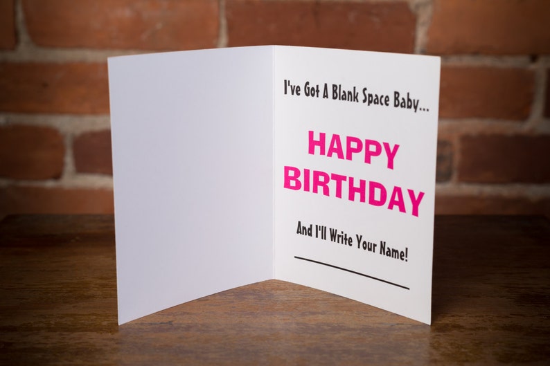 Taylor Swiss Birthday Card, Taylor Swift Card, Funny Birthday Card, For Girlfriend, Her, Happy Birthday Card, Tay Tay, Punny Card, T Swift image 2