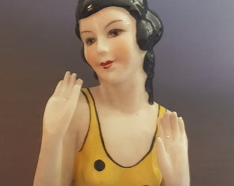 A Stunning Glamorous Flapper Lady ~1920's Style ~ Half Pin Cushion Doll (Arms Away)