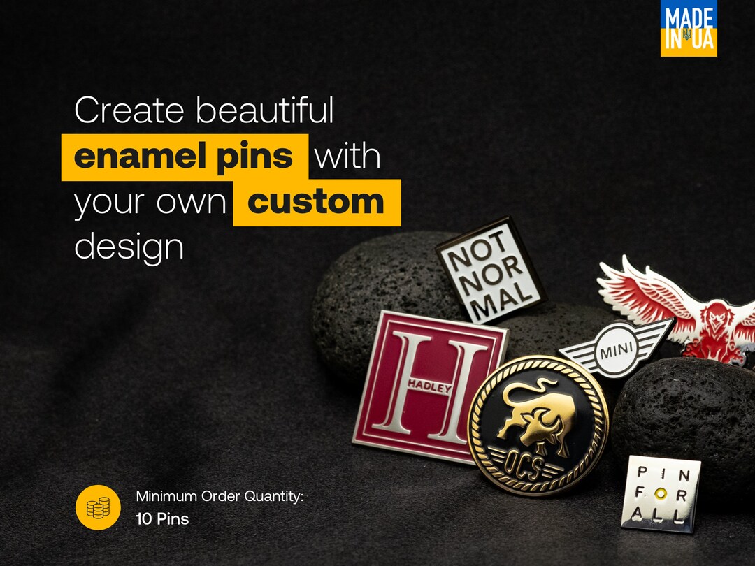 Custom Enamel Pins With Your Design Production and Wholesale Etsy