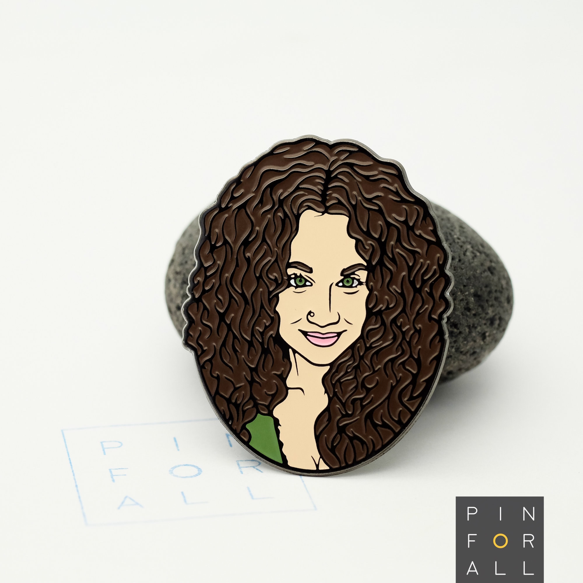 Portrait Enamel Pins Made From Your Photo Custom Enamel Pins Etsy Canada