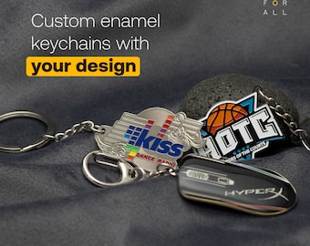 Custom enamel keychains - Unique keychains - Personalized keychains - Metal keychains - Personalized keyring - Hand made keychains