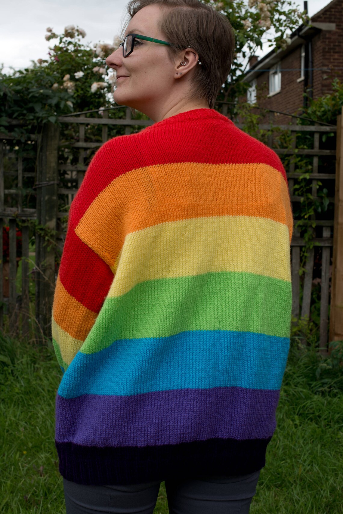 PDF Knitting Pattern Rainbow PRIDE Jumper Etsy