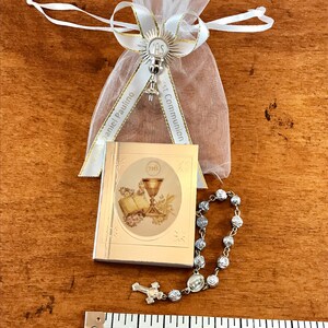 12 Mini Prayer Spanish Books and Rosary Personalized First Communion ...