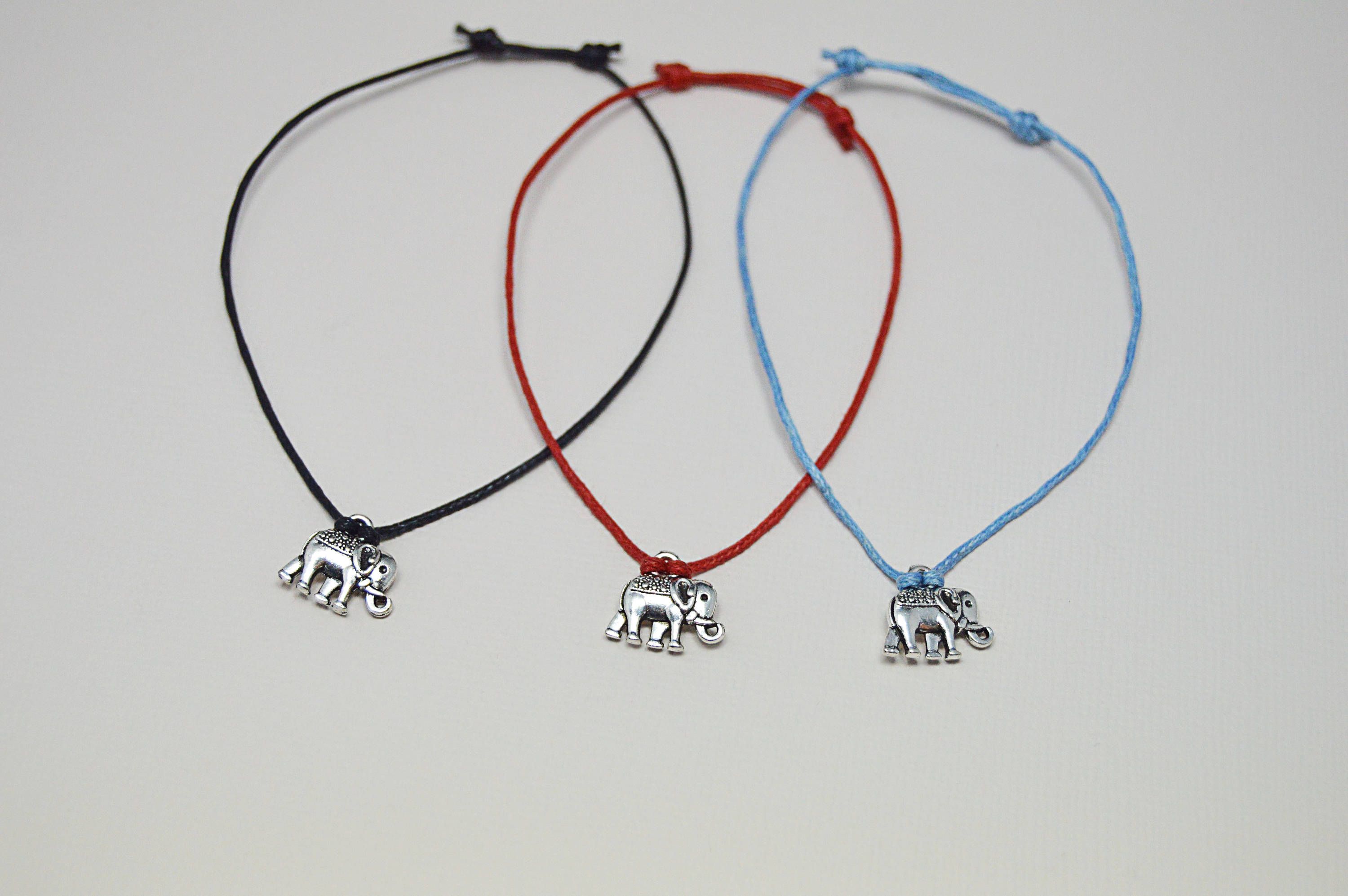 Elephant Friendship Bracelet Elephant Cord Bracelet String Etsy