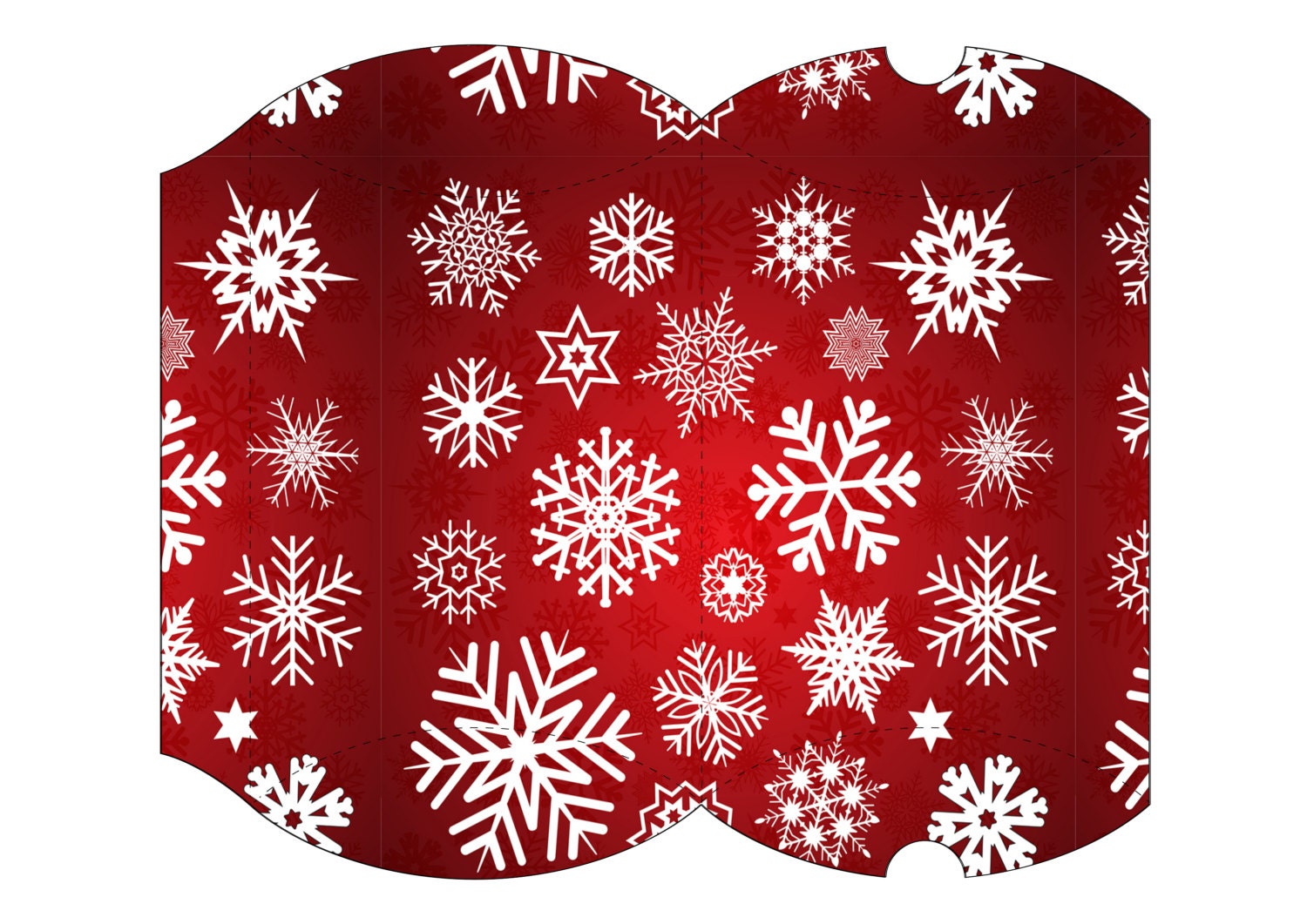 Printable Christmas Pillow Gift Box Printable Box Christmas - Etsy