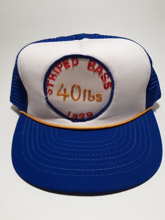 Vintage 70s Bass Fishing Patch Trucker Snapback Hat -  Canada