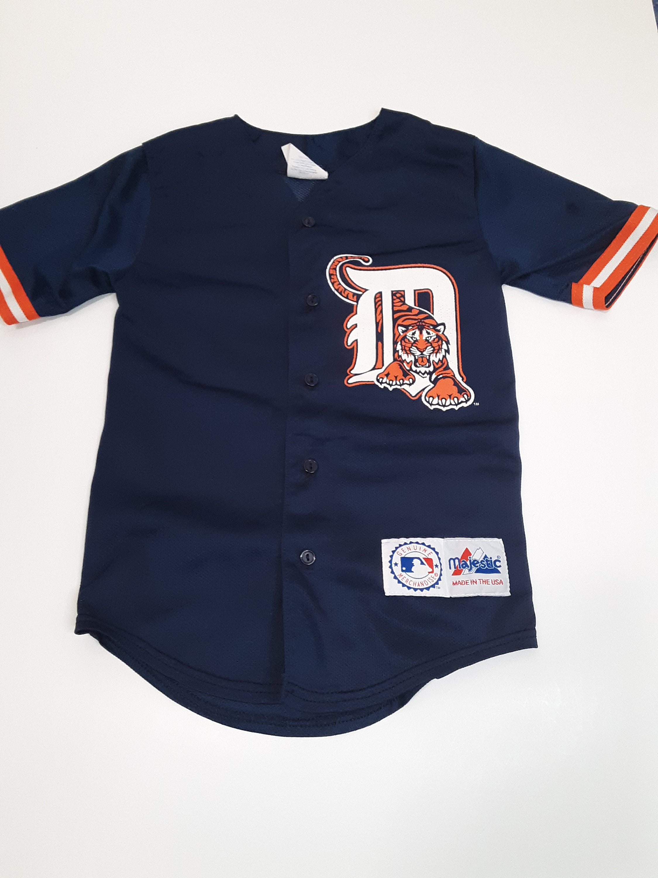 Vintage 90's Majestic Detroit Tigers Jeugd Jersey Klein Etsy